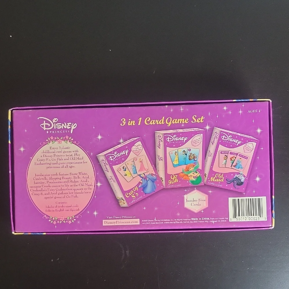 Vtg, Disney Princess Card Games Set - Purple (2005) - Picture 3 of 5